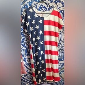 American Flag Print Dress